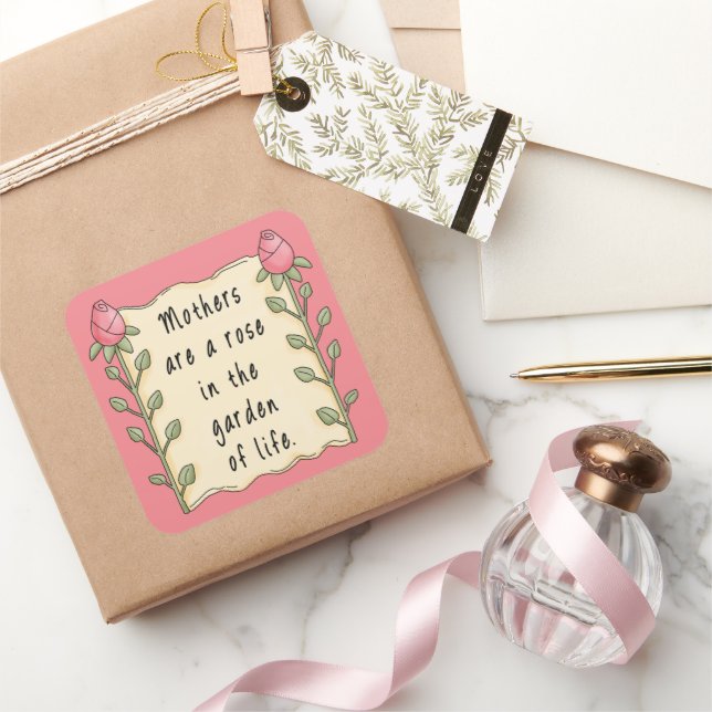 Poème de Mère Vacances autocollant fun (Cadeaux)