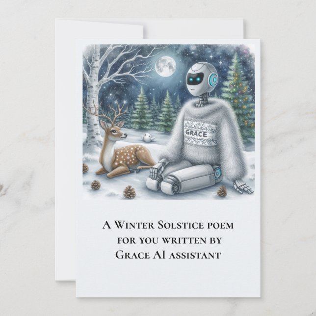 Poème du solstice d'hiver par le robot Grace AI Ca (Devant)