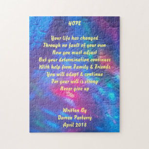 Poème "Espoir" - Puzzle