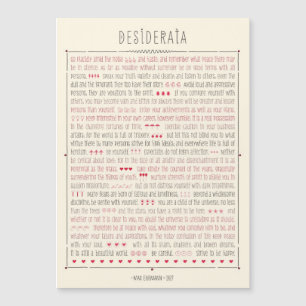 Poème inspiré de desiderata
