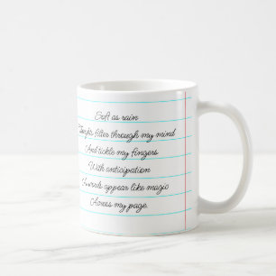 Poème Motivationnel Je Suis Un Écrivain Mug Person