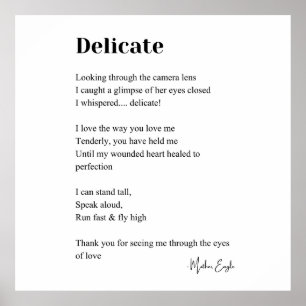 Poème Poème Poésie Poésie Mur Art Poster Décor