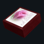 Poème Rose d'une journée, boîte à bijoux en acajou<br><div class="desc">Poème Rose pour toujours et une journée</div>