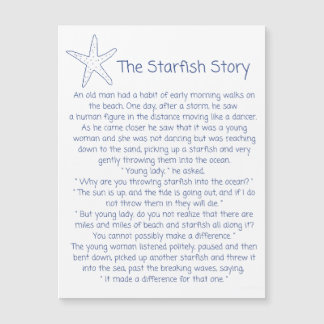 Poème Starfish, histoire Starfish, cadeau Foster m