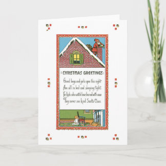 Poésie du père noël de poème de carte de Noël de