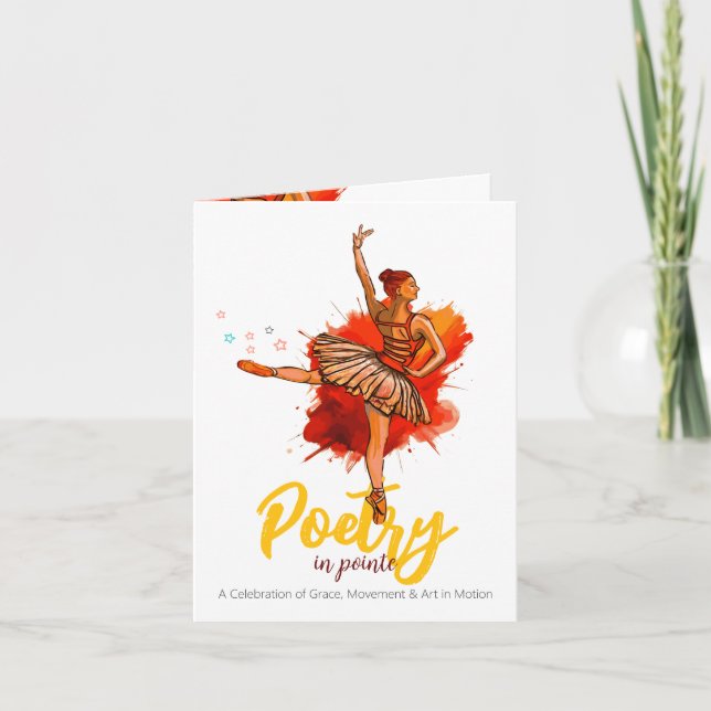 Poésie en Pointe | Invitation à la représentation  (Devant)