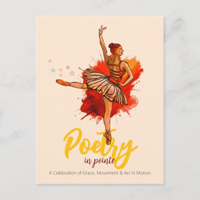 Poésie en Pointe | Invitation à la représentation  (Devant)