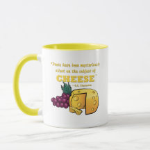 Poésie et fromage - Chesterton quote Mug
