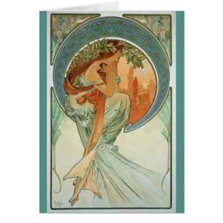 Poésie par Alfons Mucha - art Nouveau