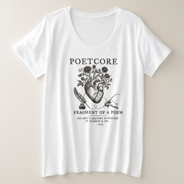 Poetcore Esthétique Académie Sombre Anatomie Vinta (Design devant)