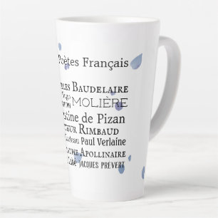 Poètes français Latte Mug
