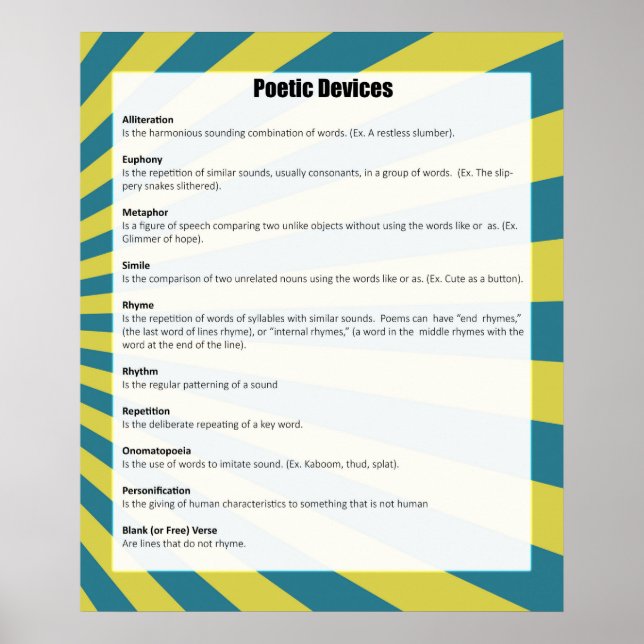 Poetic Devices Poster *UPDATED* (Devant)