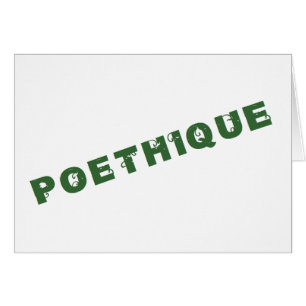 poétique verte