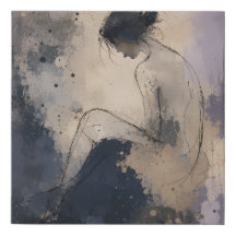 Poids de la pensée - Art mural figuratif abstrait