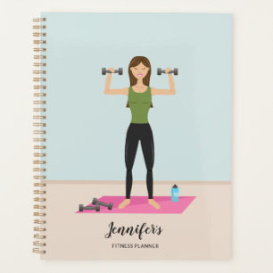 Poids de levage pour fille et nom personnalisable 