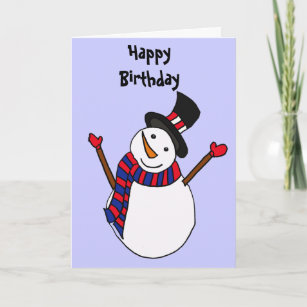 Cartes Hiver D Anniversaire Zazzle Fr