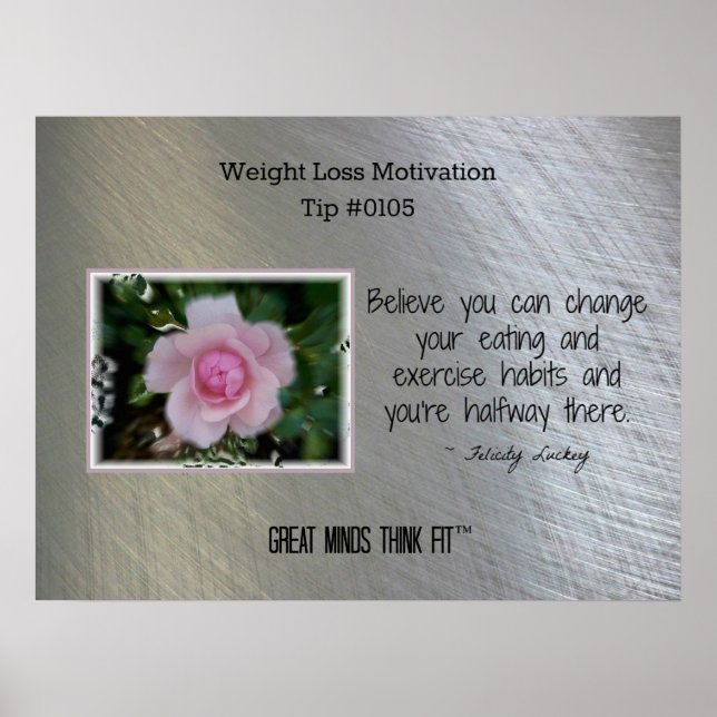 Poids Motivation Poster Tip #0105 (Devant)