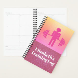 Poids rose Fitness Fitness Journal d'entraînement