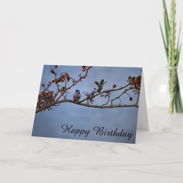 Poignée à double barre sur la carte d'anniversaire (Devant)