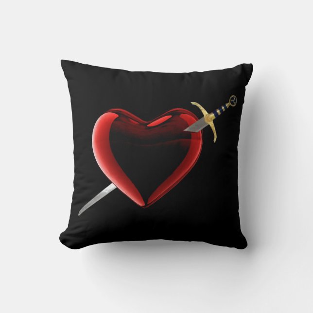 Poignée Dans Le Coeur Coussin Réversible (Recto)