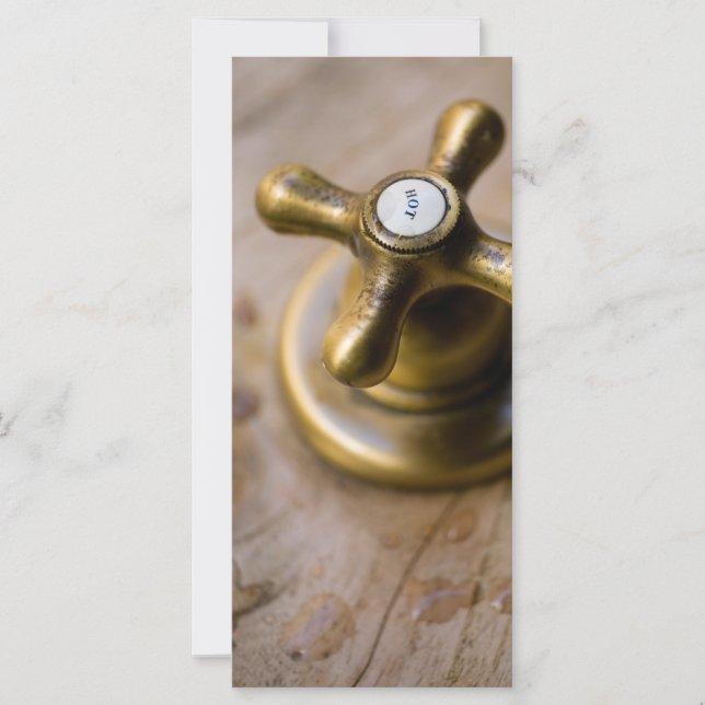 Poignée de croix chaude de Faucet (Devant)