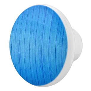 Poignée de porte en bois bleu