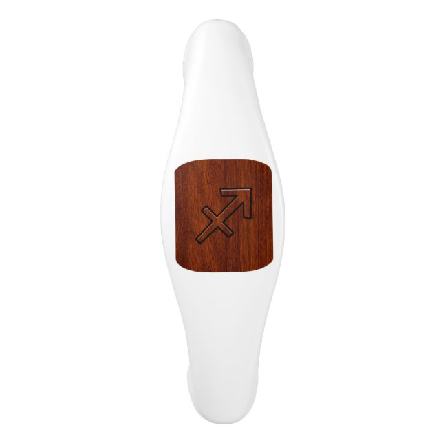 Poignée De Porte En Céramique Sagittarius Zodiac Connexion Mahogany Style Brown (Devant)
