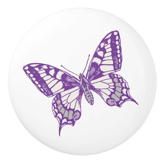 poignée de porte en forme de papillon swallowtail  (Devant)