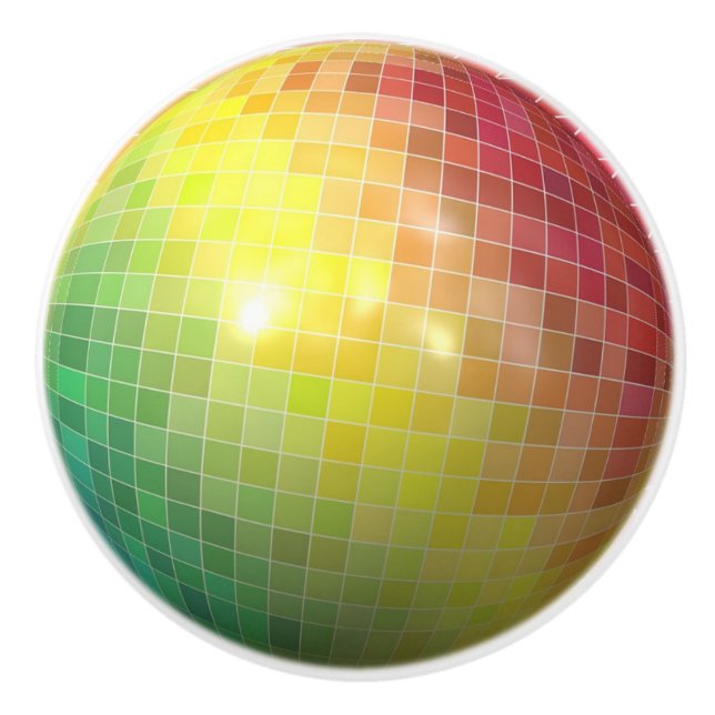 Poignée de porte et de meuble Boule de disco arc-e (Devant)