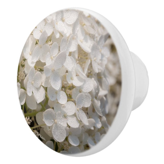 Poignée de porte, fleurs blanche (Droite)