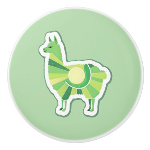 Poignée de porte lama vert citron