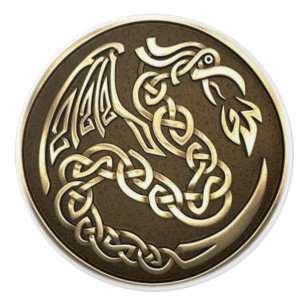Poignée de porte ou de tiroir de style celtique