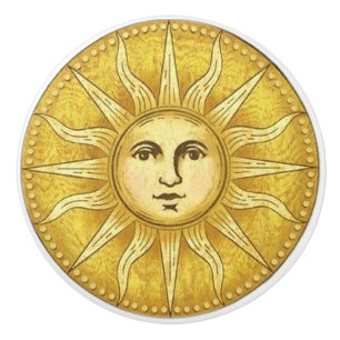 Poignée de porte ou de tiroir Sun Face