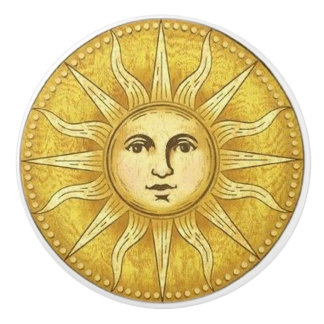 Poignée de porte ou de tiroir Sun Face