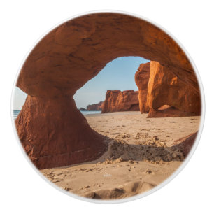Poignée de porte, photo plage et cap