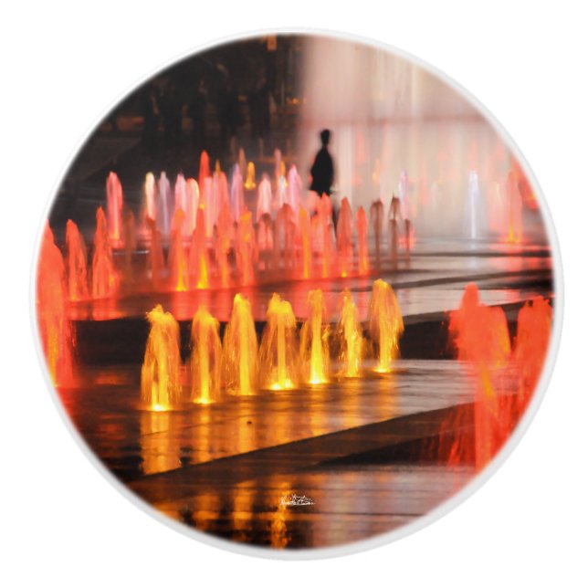 Poignée de porte, photo, silhouette homme (Devant)