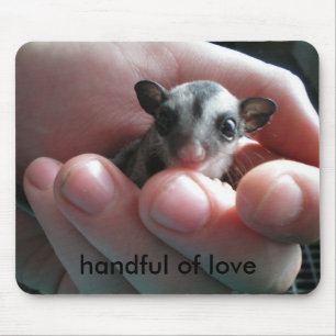 poignée de tapis de souris d'amour