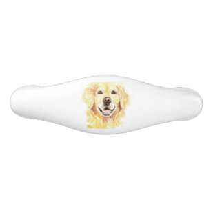 Poignée De Tiroir En Céramique Chien Retriever Doré Animal de compagnie Animal aq