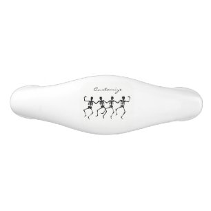 Poignée De Tiroir En Céramique Skeletons dansants Halloween Thunder_Cove