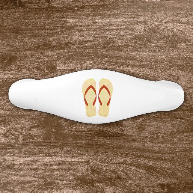 Poignée De Tiroir En Céramique Thème de plage d'été jaune (Créateur téléchargé)