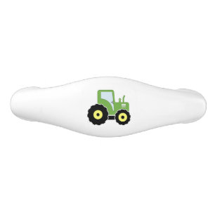 Poignée De Tiroir En Céramique Tracteur vert de jouet