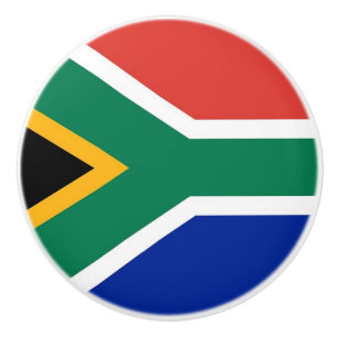 Poignée en céramique avec drapeau d'Afrique du Sud