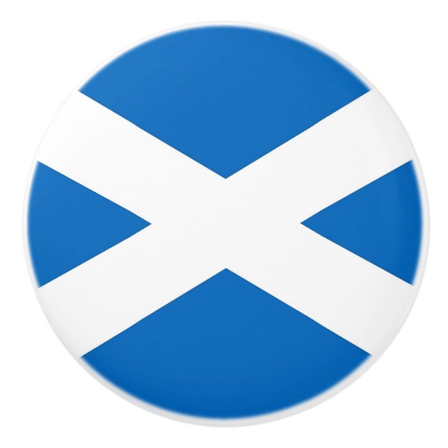 Poignée en céramique avec drapeau d'Ecosse, Royaum (Devant)