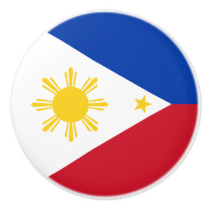 Poignée en céramique avec drapeau des Philippines