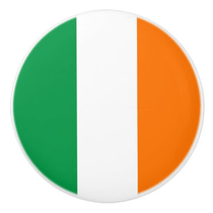Poignée en céramique avec drapeau d'Irlande
