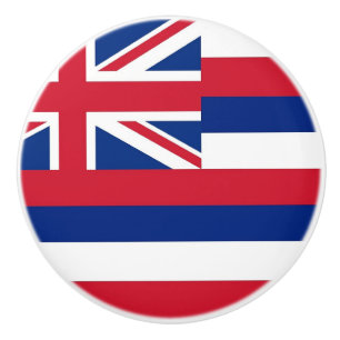 Poignée en céramique avec le drapeau d'Hawaii, USA