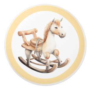 Poignée en céramique Cheval à Bascule – Décoration