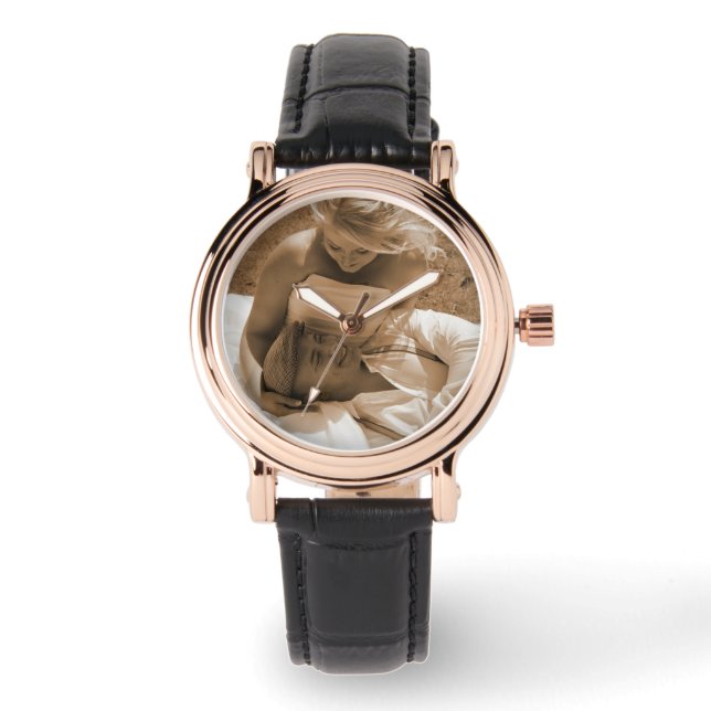 Poignée photo personnalisée Montre pour cadeau Mar (Recto)