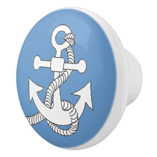 Poignées de tiroir - Ancre (blanc)