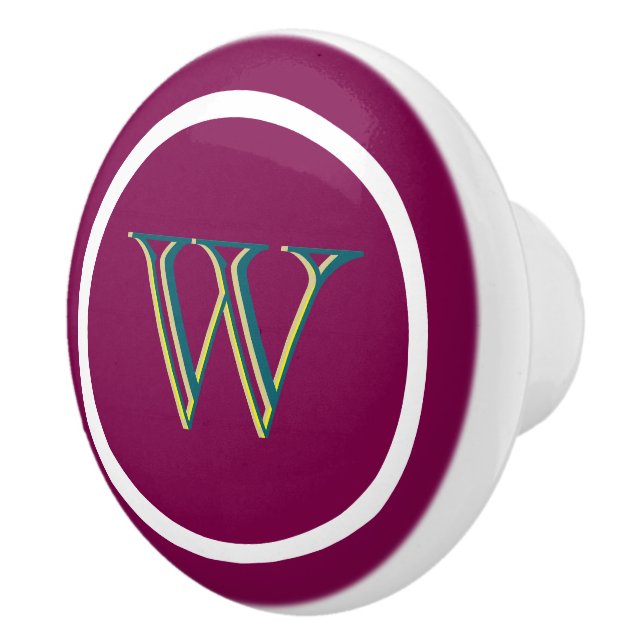 Poignées de tiroir personnalisées avec monogramme  (Droite)